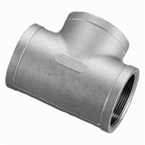 Merit Brass K606-04 Banded Pipe Tee, 1/4 in, FNPT, 150 lb, 316/316L Stainless Steel, Import - Stainless Steel Pipe Fittings