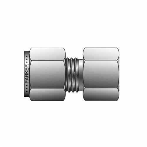 Parker® 8-8 GBZ-SS CPI™ Single Ferrule Connector, 1/2 in, Compression x FNPT, 316 Stainless Steel - Instrumentation Fittings