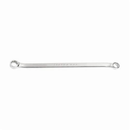 Proto® TorquePlus™ J1126L Box End Wrench, Imperial, 1/2 x 9/16 in, 12 Points, 15 deg Offset, 8-3/8 in OAL, Alloy Steel, Full Polished, ASME B107.100, AS954E S3.8.1