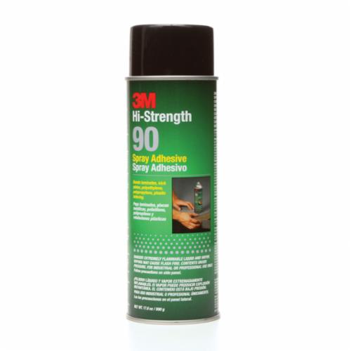 Scotch-Weld™ 021200-30023 90 High Strength Spray Adhesive, 24 fl-oz Aerosol Can, Gas, Clear, 0.72