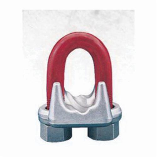 Crosby&reg; 1010239 Red-U-Bolt&reg; G-450 Wire Rope Clip, 1 in, Steel, 5 Clips, 26 in Rope Turn Back