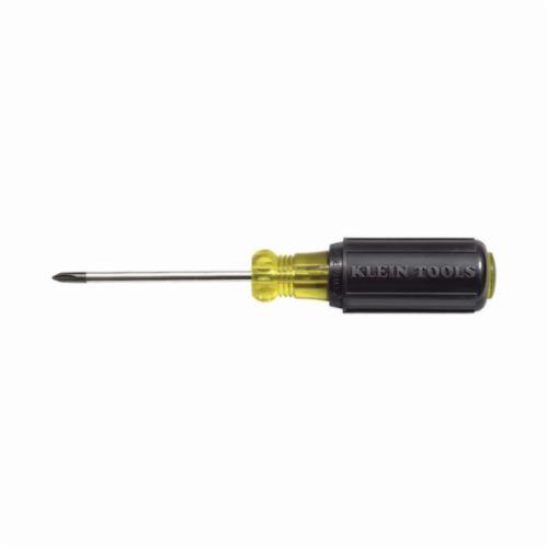 Klein&reg; 603-3 Screwdriver, #1 Phillips&reg; Point, Steel Shank, 6-3/4 in OAL, Rubber Handle, Chrome Plated, ANSI/ASME Specified