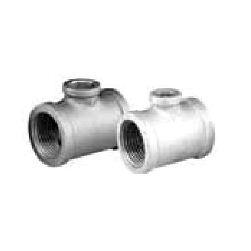 Matco-Norca™ MGTR0503 2-Size Reducing Pipe Tee, 1 x 1/2 in, Thread, 150 lb, Malleable Iron, Galvanized, Import - Malleable Iron Pipe Fittings