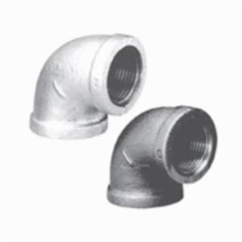 Matco-Norca&trade; MGL9010 90 deg Pipe Elbow, 3 in, Thread, 150 lb, Malleable Iron, Galvanized, Import