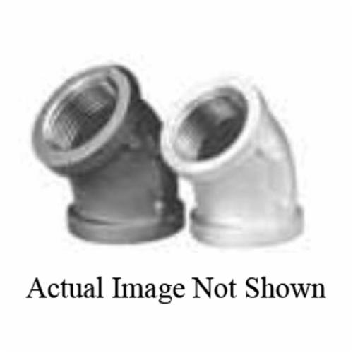 Matco-Norca™ MGL4502 45 deg Pipe Elbow, 3/8 in, Thread, 150 lb, Malleable Iron, Galvanized - Malleable Iron Pipe Fittings
