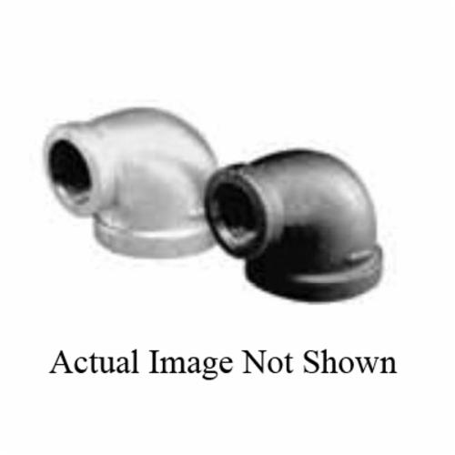 Matco-Norca&trade; MGLR0605 90 deg Reducing Pipe Elbow, 1-1/4 x 1 in, Thread, 150 lb, Malleable Iron, Galvanized, Import