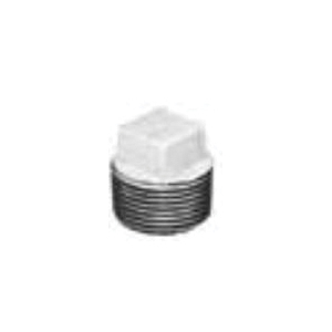 Matco-Norca&trade; ZMGPL02 Square Head Pipe Plug, 3/8 in, MNPT, 150 lb, Malleable Iron, Galvanized