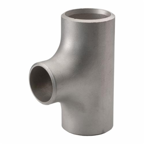 Merit Brass 01606-1608 Reducing Tee, 1 x 1/2 in, Butt Weld, SCH 10S, 316/316L Stainless Steel, Import - Stainless Steel Pipe Fittings