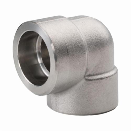 Merit Brass SW3601D-08 Pipe 90 deg Elbow, 1/2 in, Socket Weld, 3000 lb, 316/316L Stainless Steel, Import