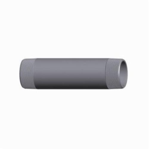 Capitol 15111008 Pipe Nipple, 1 in x 4 in L Thread, Carbon Steel, Black, SCH 80/XH, Seamless, Domestic - Carbon Steel Pipe Nipples