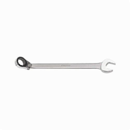 Proto® TorquePlus™ J1222MASD Anti-Slip Design Combination Wrench, Metric, 22 mm, 12 Points, 15 deg Offset, 12 in OAL, Alloy Steel, Satin, ASME B107.100, ANSI B107.9