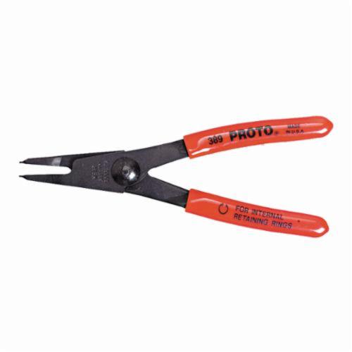 Proto® J398 Internal Retaining Ring-Clip Plier, Standard Alloy Steel Jaw - Retaining & Lock Ring Pliers